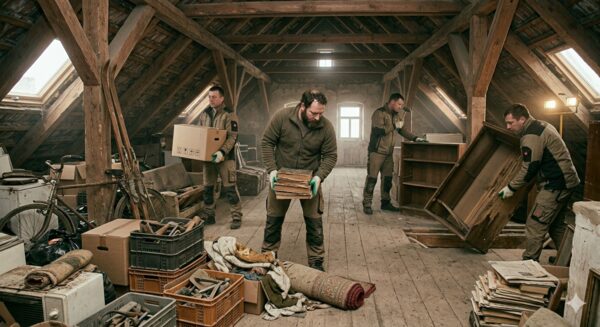 Dachbodenräumung – Dachboden entrümpeln und besenrein übergeben